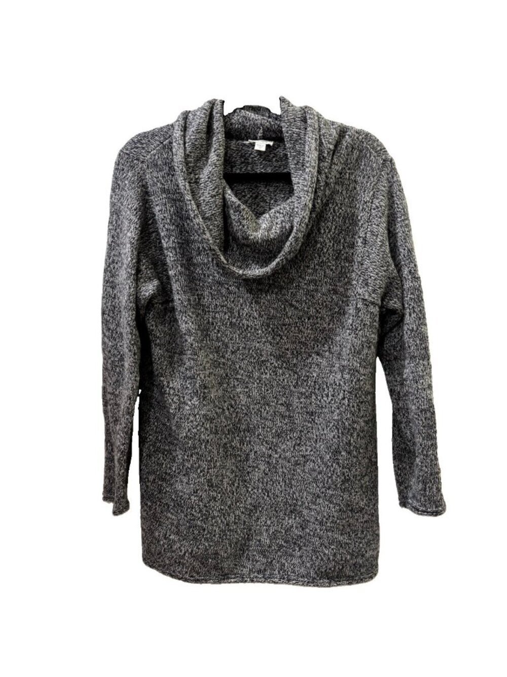 Pure J Jill Cowl Neck Knitted Sweater Cotton Wool Blend Gray Size Medium